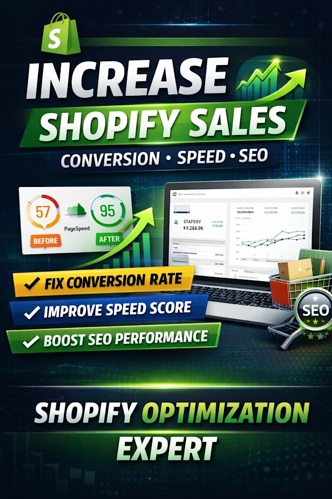 optimize shopify store fix conversion rate increase sales improve speed SEO