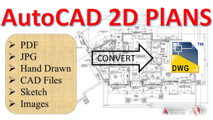 Convert hand sketch, pdf or image to professional autocad floor plan by ...