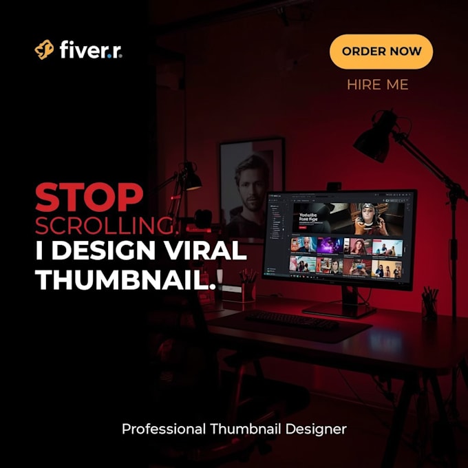 design a pro thumbnail for you