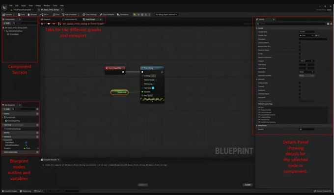 create professional unreal engine blueprints, mechanics gameplay systems