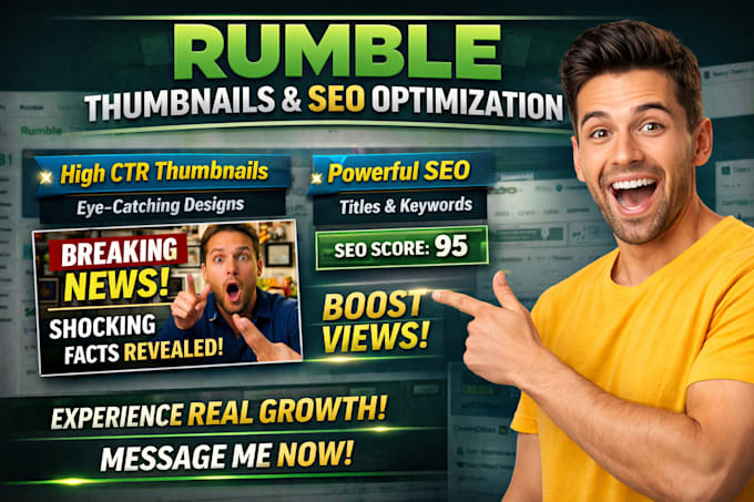 high converting rumble thumbnails, powerful SEO optimization