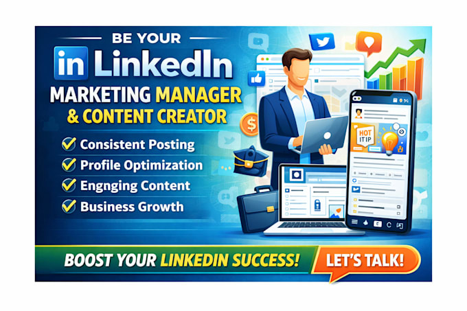 Essere il tuo responsabile marketing di linkedin e creatore di contenuti