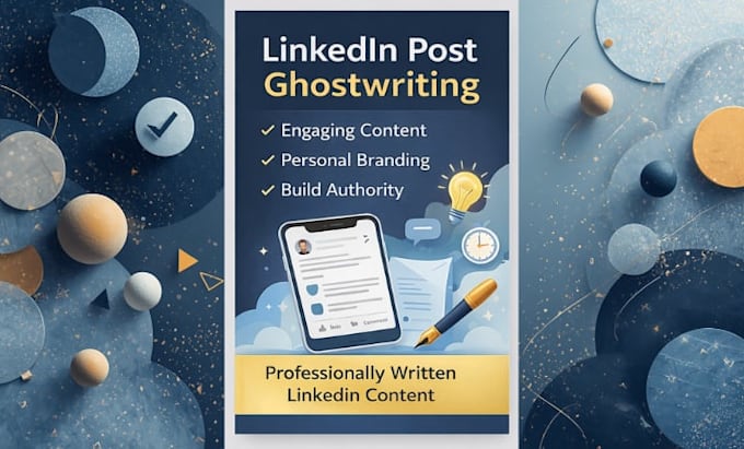 ghostwrite engaging linkedin posts for professionals and founders