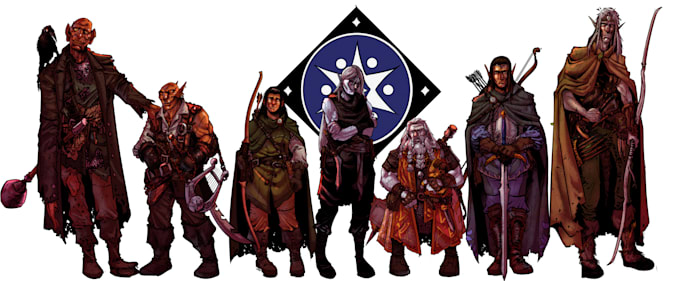 create full color, detailed character illustrations