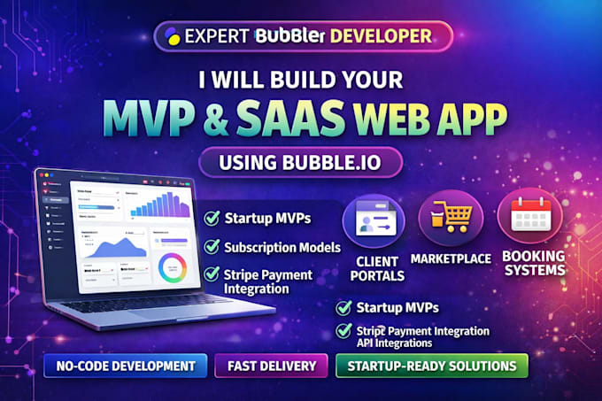 design bubble website bubble io mvp saas bubble app developer