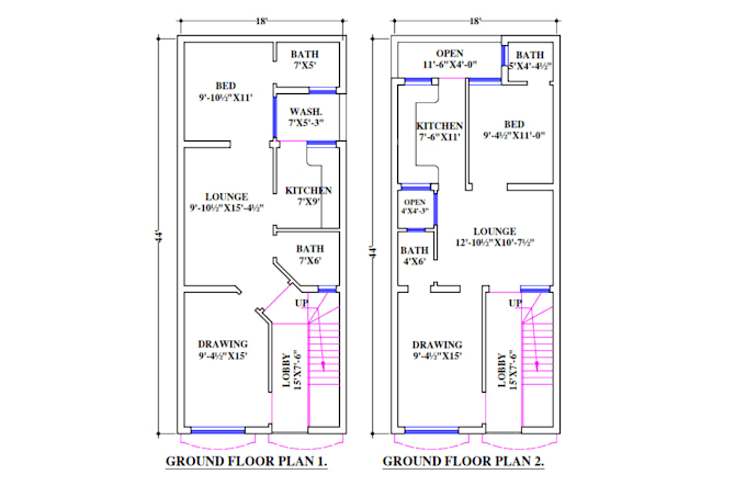 Draw professional 2d floor plan from sketch, pdf or image by ...