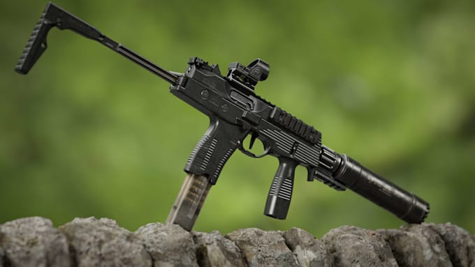 model game ready weapon for games