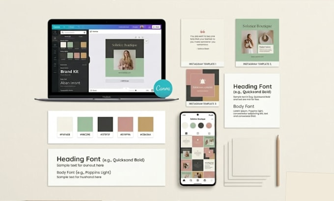 Set up your canva branding kit, brand guidelines, canva social media ...
