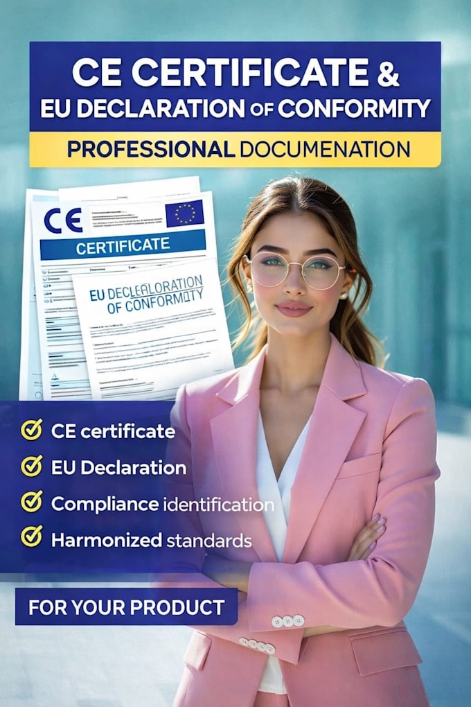 prepare ce certificate and eu doc for your product