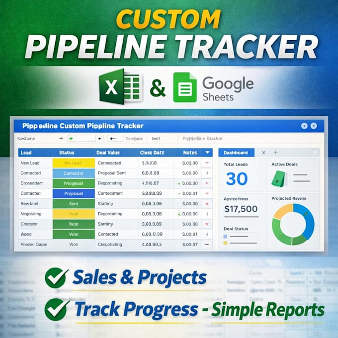 build a custom sales or project tracking spreadsheet