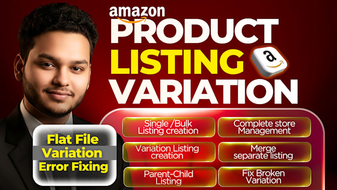 create amazon variation listing, setup parent child or fix amazon errors