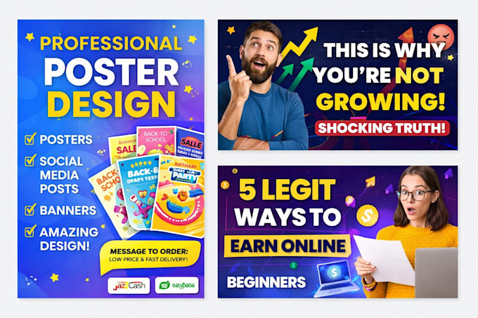 create an eye catching poster design