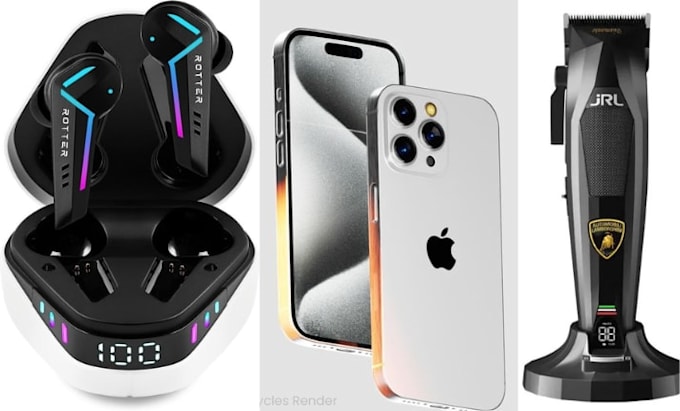 create 3d phonecase design, 3d phone animation, ecommerce video, 3d gadget model