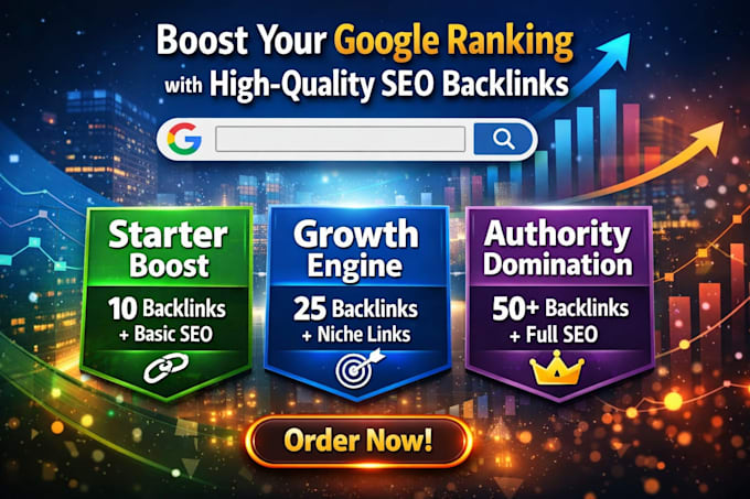 create high quality SEO backlinks for website ranking and authority
