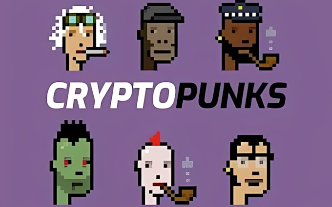 create cryptopunk style 8bit pixel art character nft collection pixel avatar pfp