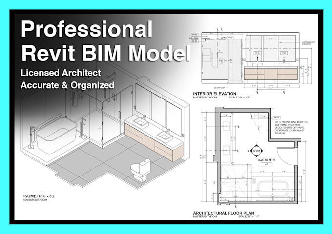 create professional architectural revit bim models