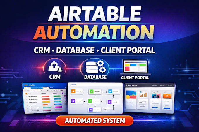 setup airtable automation airtable crm airtable database softr airtable expert