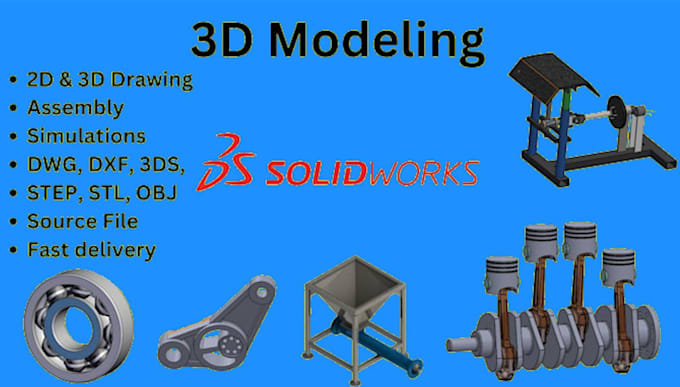 Create 3d cad design for 3d printing and product manufacturing by ...