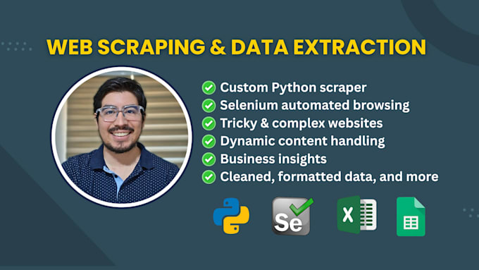 automate web scraping using python and selenium