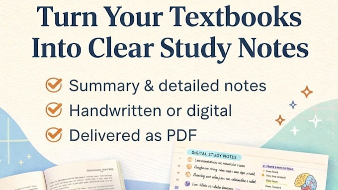 create study notes from your textbook or lectures