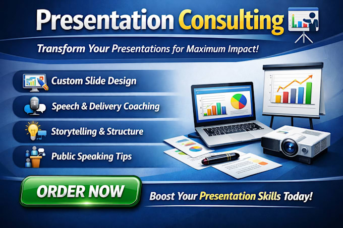 Provide expert presentation consulting to improve your pitch slides and ...