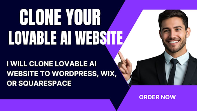 clone lovable ai website to wordpress, wix, or squarespace