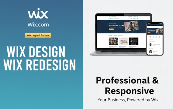 do wix design, redesign and wix online store