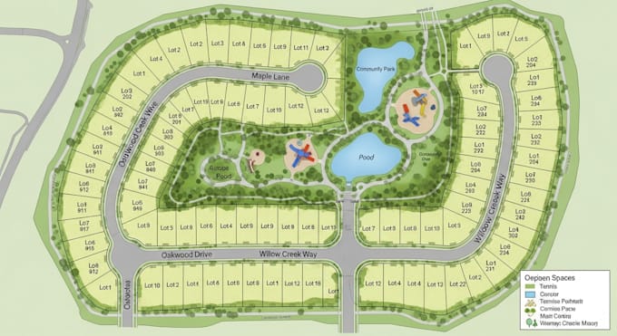 Subdivision Layout Map Draw expert subdivision plans, plat maps, campground and land division ...