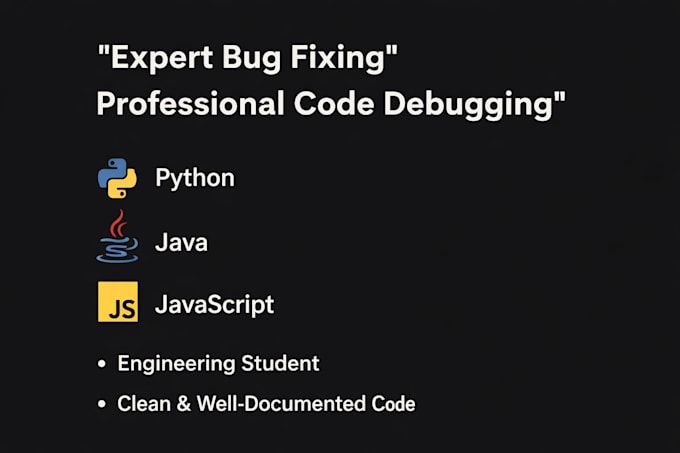 fix bugs and code tasks in python, java or js