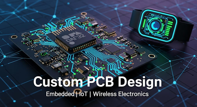 design custom pcb for embedded, iot, and wireless electronics