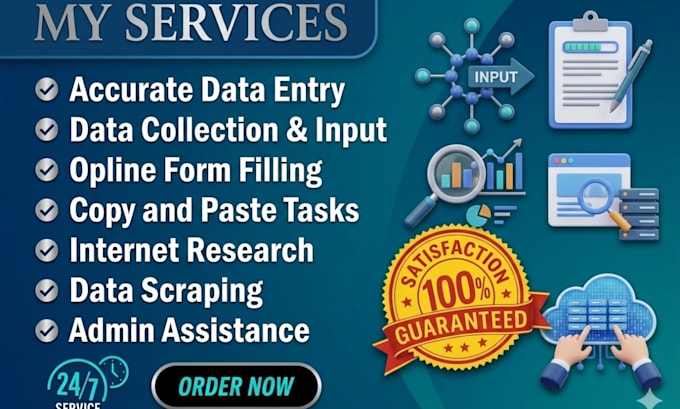 be your reliable data entry assistant for CRM, excel, shopify and web research