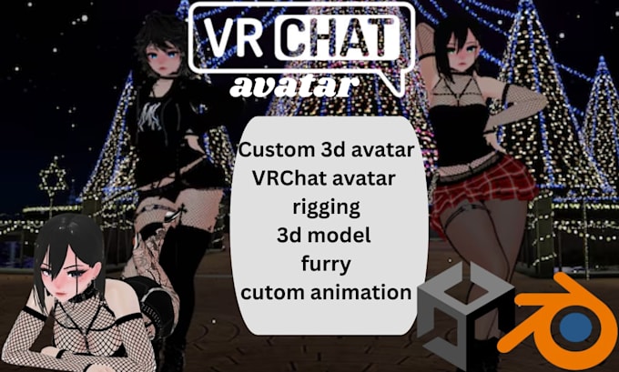create custom 3d vr chat avatar model furry vrc avatar vrc character 3d avatar