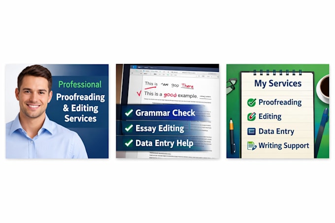professional proofreading, editing, and data entry services