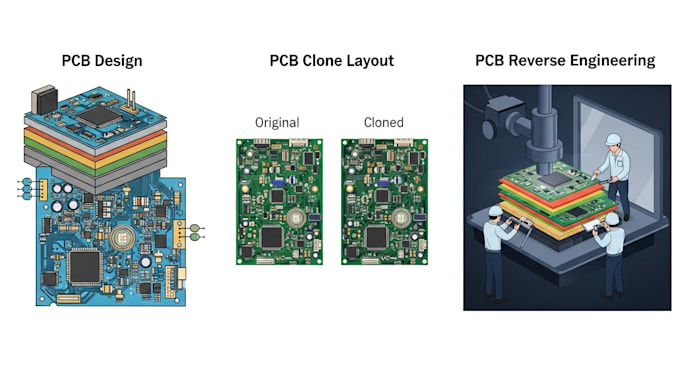 clone pcb board, reverse engineer and redesign pcb layout