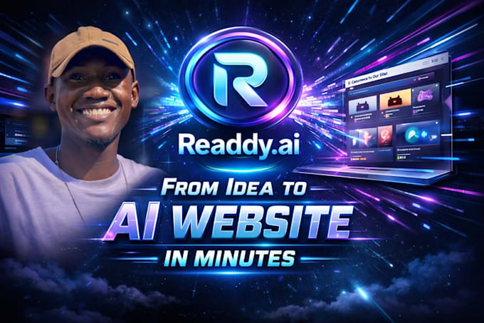 build a professional ai website, mvp using readdy ai and base44