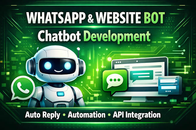 develop whatsapp and website chat bots