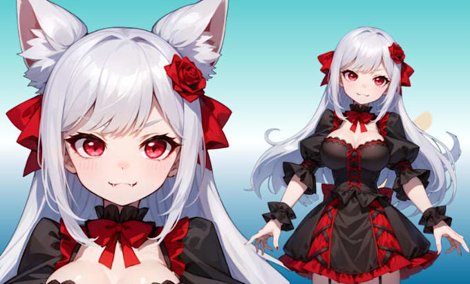 create live2d or 3d anime vtuber model with professional rigging