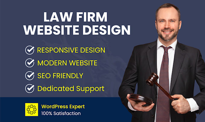 design SEO friendly wordpress lawyer attorney law firm website
