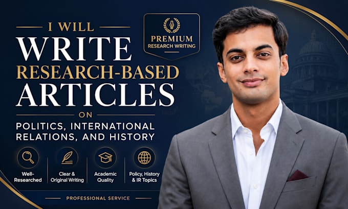write expert political analysis, international relations, and history articles
