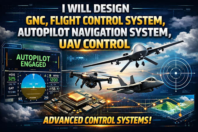 design gnc, flight control system, autopilot navigation system, uav control