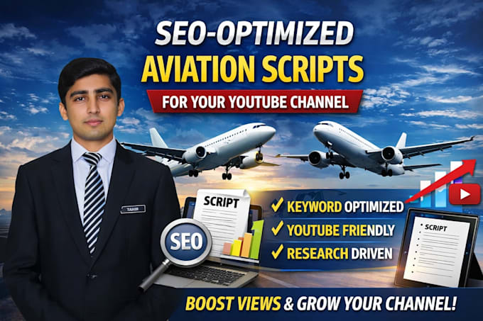 write expert aviation youtube scripts that grow your channel