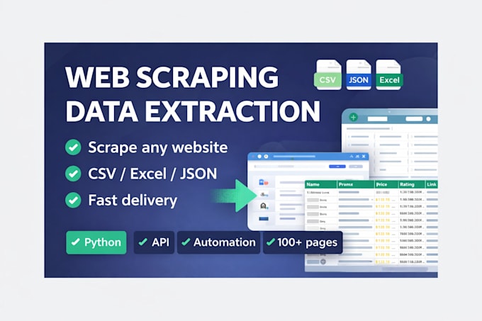 build a python web scraping and data extraction script