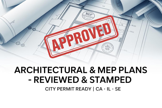 Revisaré el plano arquitectónico con sello pe y el plan mep para el ...
