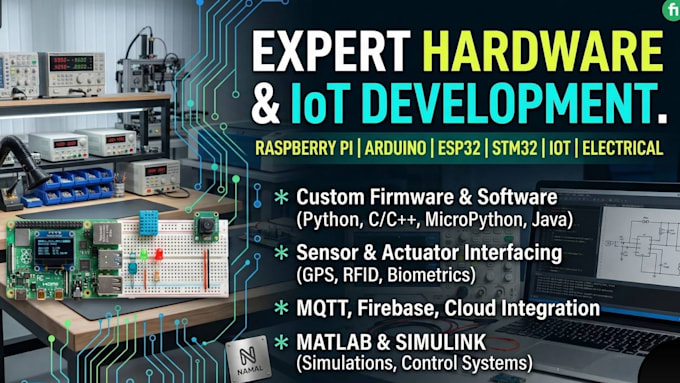 develop custom iot and hardware projects using raspberry pi arduino