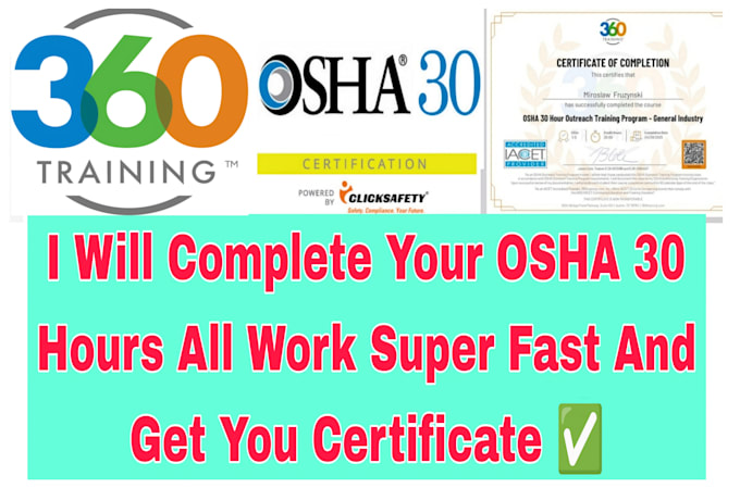tutor for osha 30