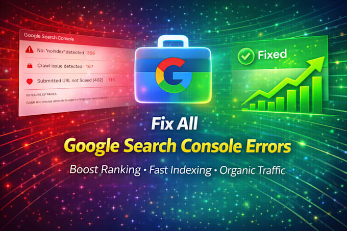 fix all google search console errors for better ranking