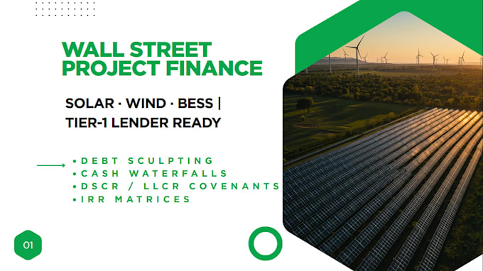 create an investor ready solar and renewable energy financial model