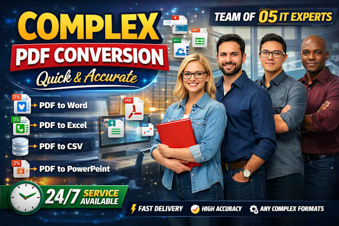 do complex pdf conversion quickly with accuracy