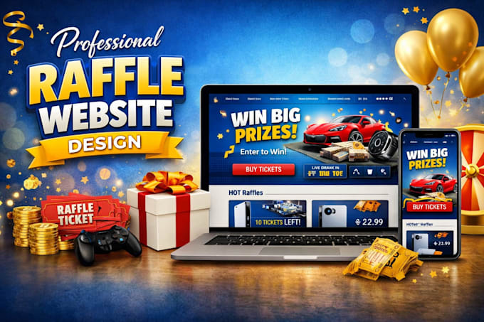 design raffle website, competition website and giveaway platform