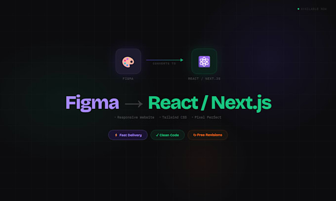 Convert figma to responsive react next js tailwind website by Darshaka ...